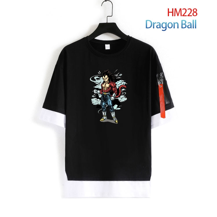 DRAGON BALL round neck fake two loose T-shirts from S to 4XL HM-228-4