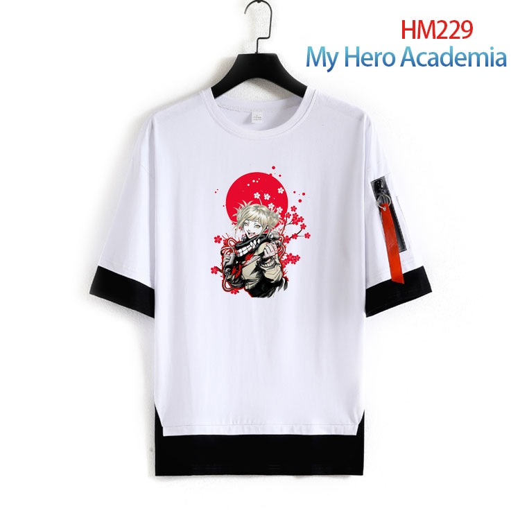 My Hero Academia round neck fake two loose T-shirts from S to 4XL HM-229-3