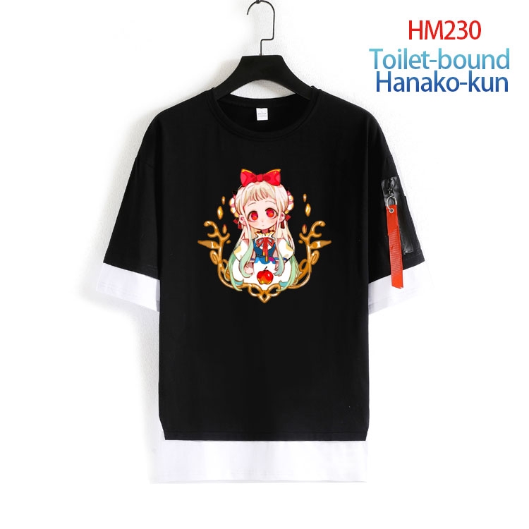 Toilet-bound Hanako-kun  round neck fake two loose T-shirts from S to 4XL  HM-230-4 