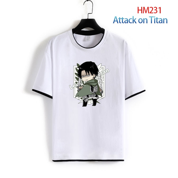 Shingeki no Kyojin Cotton round neck short sleeve T-shirt from S to 4XL HM-231-2