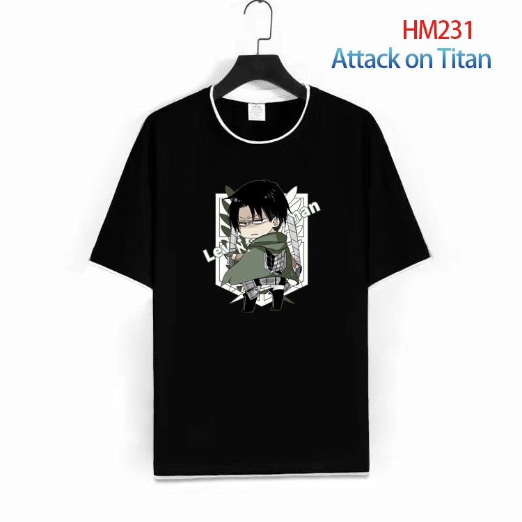 Shingeki no Kyojin Cotton round neck short sleeve T-shirt from S to 4XL  HM-231-1