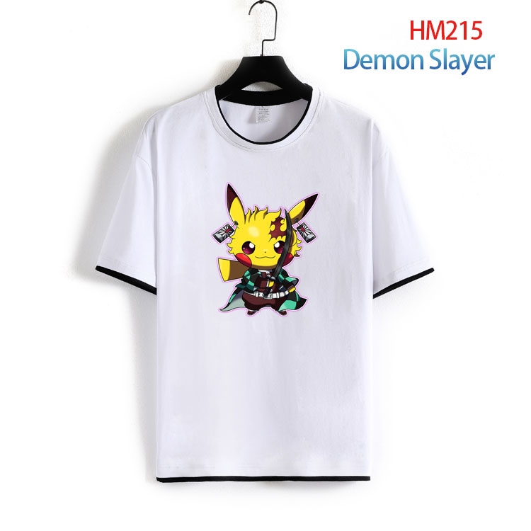 Demon Slayer Kimets Cotton round neck short sleeve T-shirt from S to 4XL HM-215-2