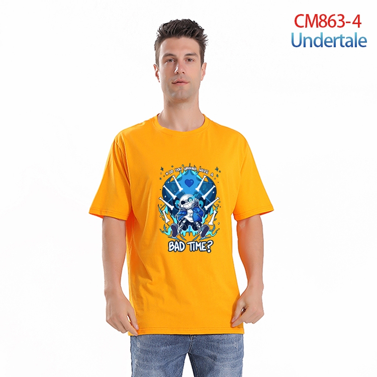 Undertale  Printed short-sleeved cotton T-shirt from S to 4XL  CM-863-4