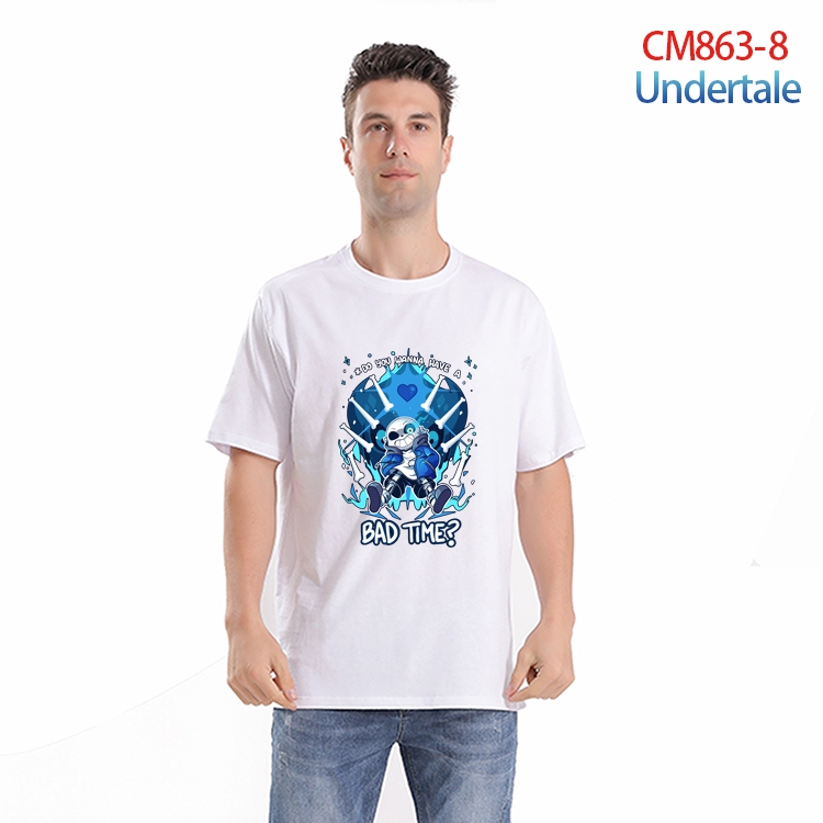 Undertale  Printed short-sleeved cotton T-shirt from S to 4XL CM-863-8
