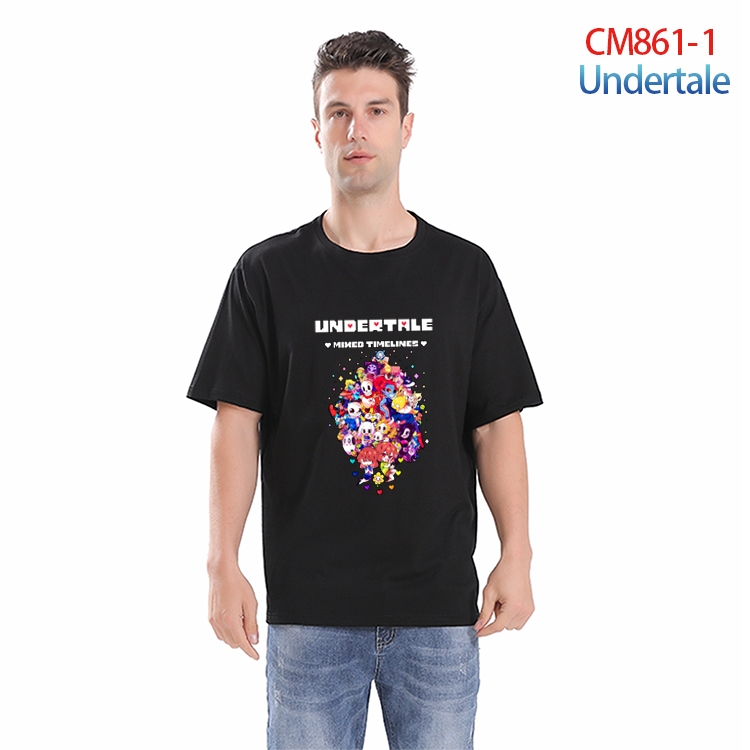 Undertale  Printed short-sleeved cotton T-shirt from S to 4XL CM-861-1
