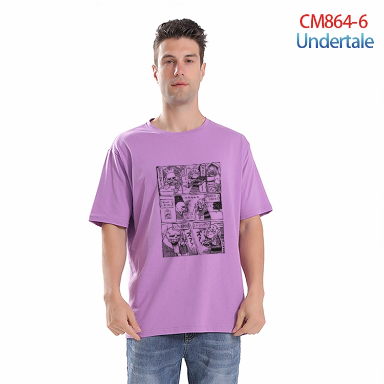 Undertale  Printed short-sleeved cotton T-shirt from S to 4XL CM-864-6