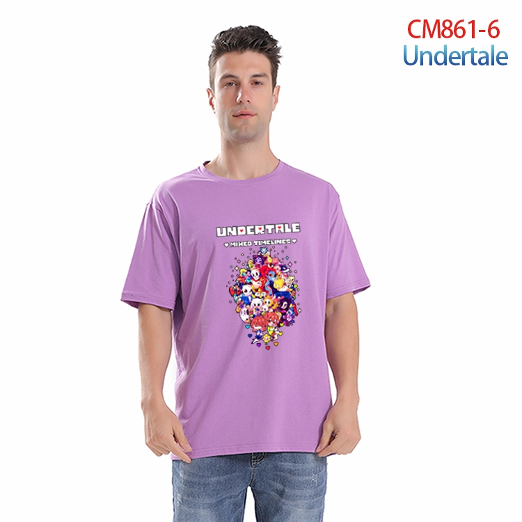 Undertale  Printed short-sleeved cotton T-shirt from S to 4XL CM-861-6
