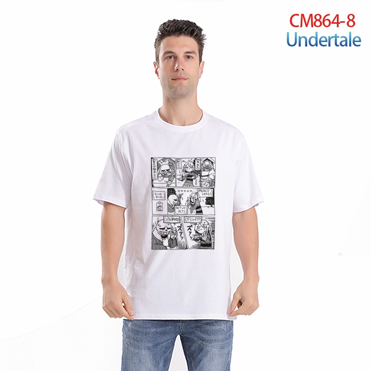 Undertale  Printed short-sleeved cotton T-shirt from S to 4XL CM-864-8