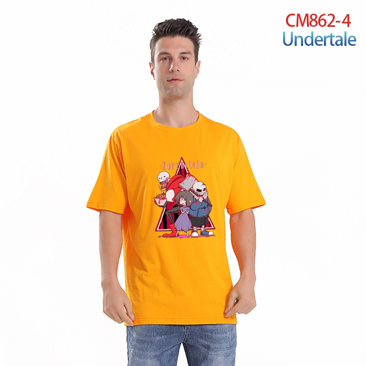 Undertale  Printed short-sleeved cotton T-shirt from S to 4XL CM-862-4