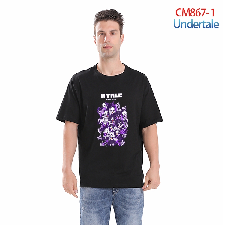Undertale  Printed short-sleeved cotton T-shirt from S to 4XL CM-867-1