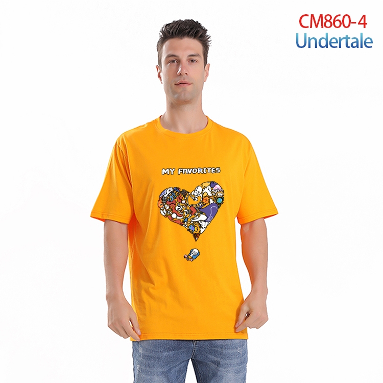Undertale  Printed short-sleeved cotton T-shirt from S to 4XL CM-860-4