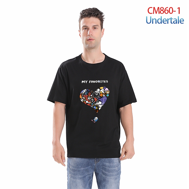 Undertale  Printed short-sleeved cotton T-shirt from S to 4XL CM-860-1