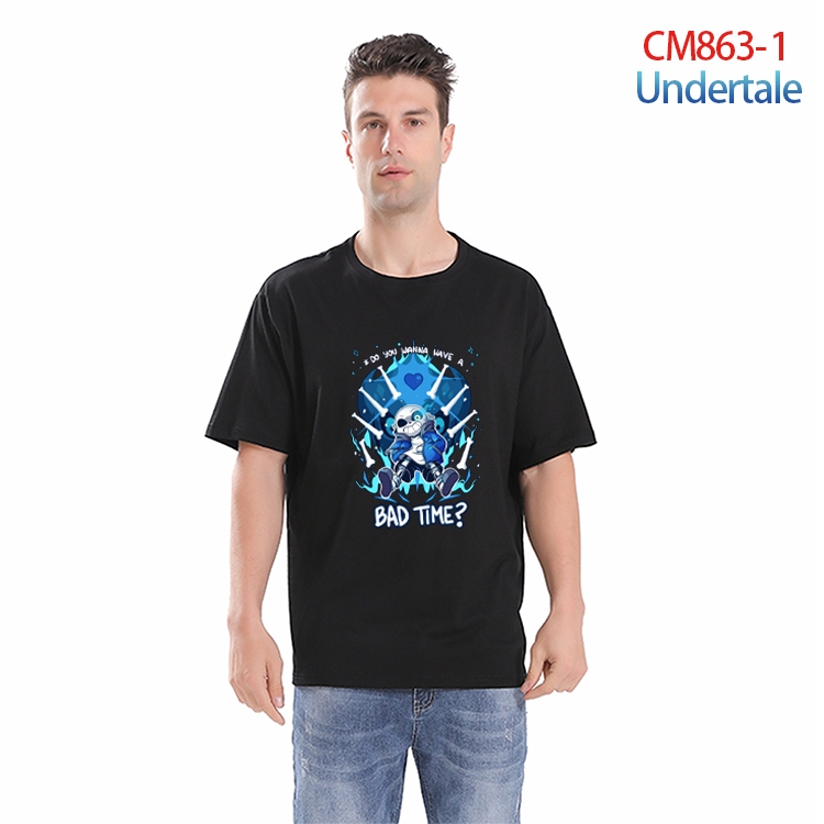 Undertale  Printed short-sleeved cotton T-shirt from S to 4XL CM-863-1