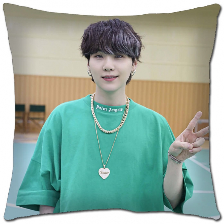BTS Star movie square full-color pillow cushion 45X45CM NO FILLING BS-1363