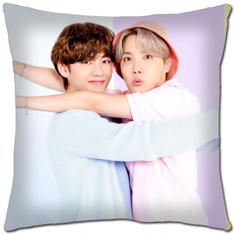 BTS Star movie square full-color pillow cushion 45X45CM NO FILLING BS-1323