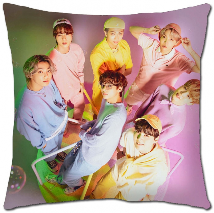 BTS Star movie square full-color pillow cushion 45X45CM NO FILLING  BS-1347