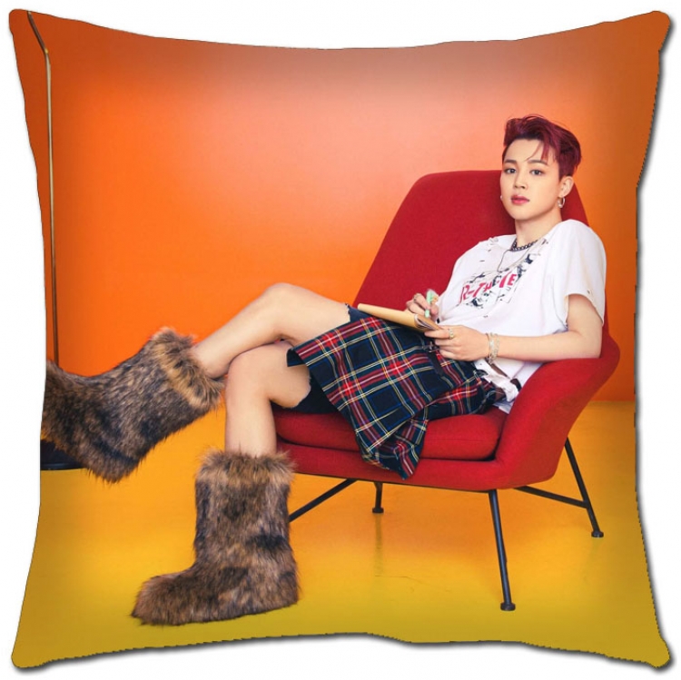 BTS Star movie square full-color pillow cushion 45X45CM NO FILLING BS-1278