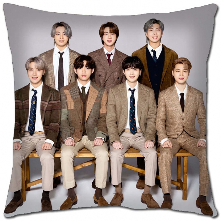 BTS Star movie square full-color pillow cushion 45X45CM NO FILLING  BS-1332