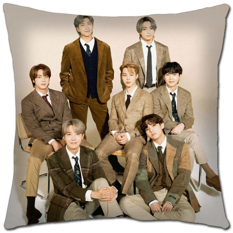 BTS Star movie square full-color pillow cushion 45X45CM NO FILLING BS-1339