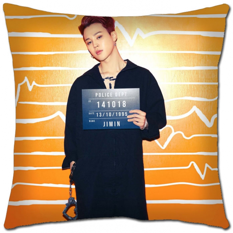 BTS Star movie square full-color pillow cushion 45X45CM NO FILLING  BS-1286