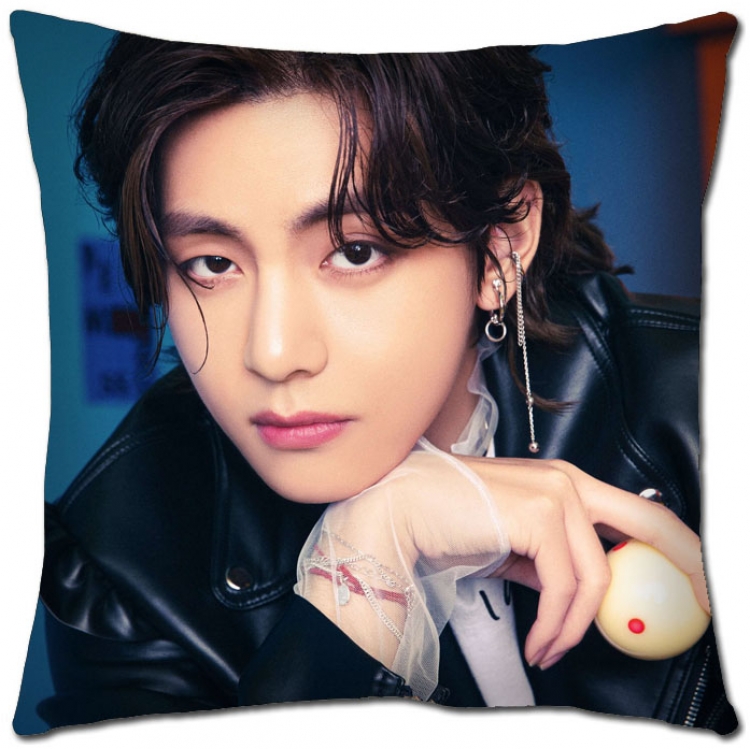 BTS Star movie square full-color pillow cushion 45X45CM NO FILLING  BS-1267