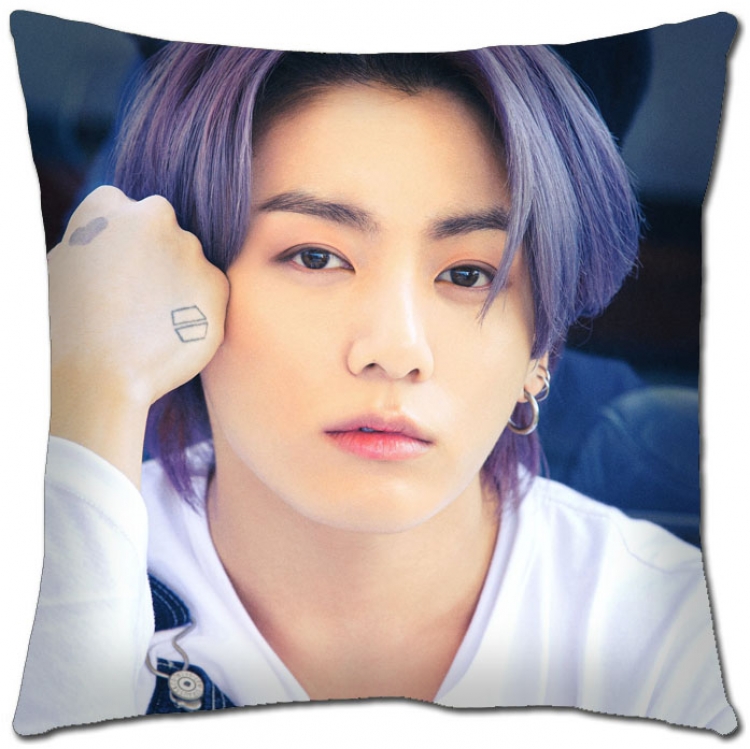 BTS Star movie square full-color pillow cushion 45X45CM NO FILLING BS-1264