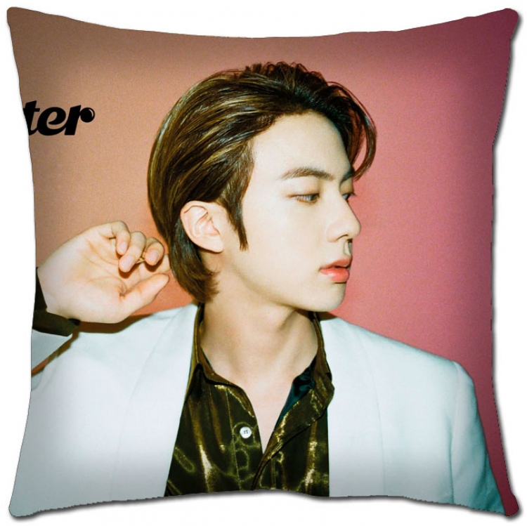 BTS Star movie square full-color pillow cushion 45X45CM NO FILLING BS-1373