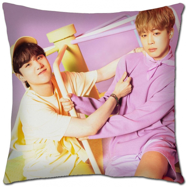 BTS Star movie square full-color pillow cushion 45X45CM NO FILLING  BS-1309