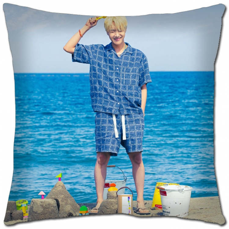 BTS Star movie square full-color pillow cushion 45X45CM NO FILLING  BS-1245