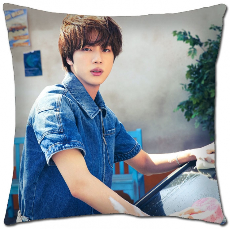 BTS Star movie square full-color pillow cushion 45X45CM NO FILLING   BS-1252
