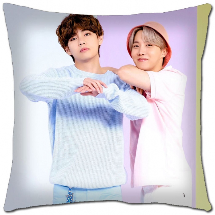 BTS Star movie square full-color pillow cushion 45X45CM NO FILLING  BS-1322