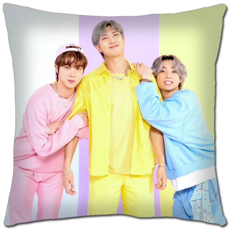 BTS Star movie square full-color pillow cushion 45X45CM NO FILLING  BS-1315