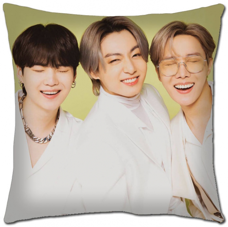 BTS Star movie square full-color pillow cushion 45X45CM NO FILLING  BS-1300