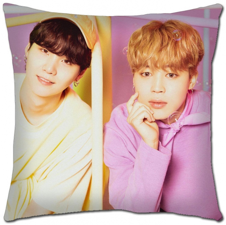 BTS Star movie square full-color pillow cushion 45X45CM NO FILLING  BS-1308