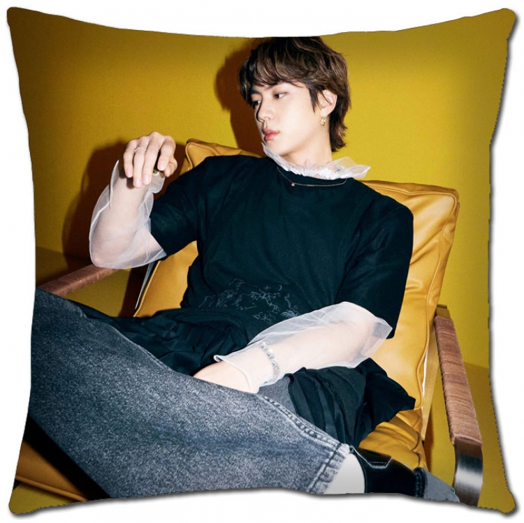 BTS Star movie square full-color pillow cushion 45X45CM NO FILLING  BS-1380