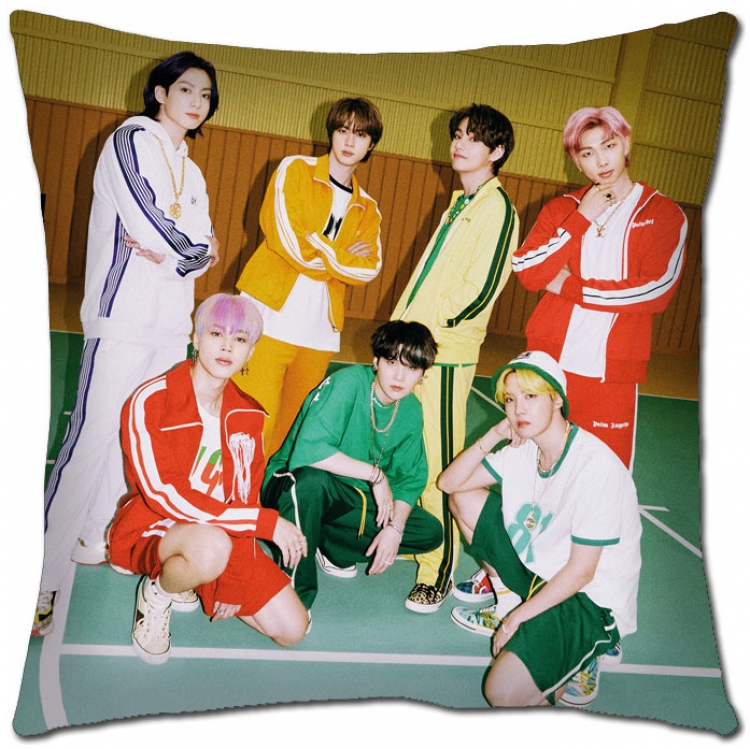 BTS Star movie square full-color pillow cushion 45X45CM NO FILLING  BS-1324