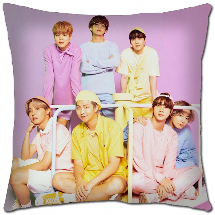 BTS Star movie square full-color pillow cushion 45X45CM NO FILLING BS-1346