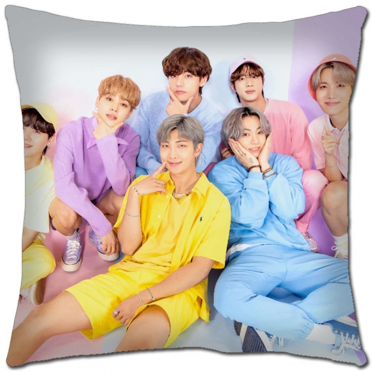 BTS Star movie square full-color pillow cushion 45X45CM NO FILLING BS-1351