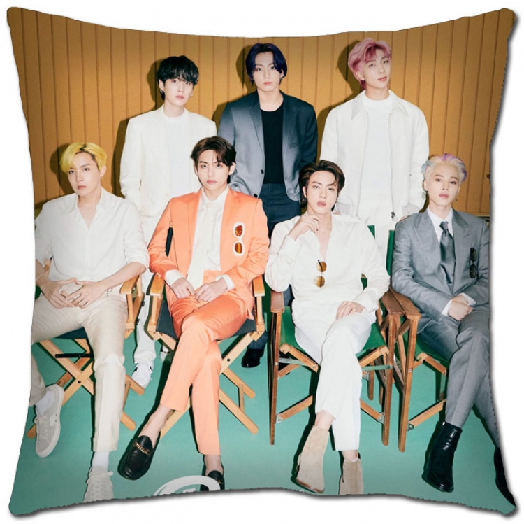 BTS Star movie square full-color pillow cushion 45X45CM NO FILLING BS-1385