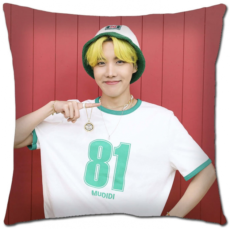 BTS Star movie square full-color pillow cushion 45X45CM NO FILLING  BS-1367