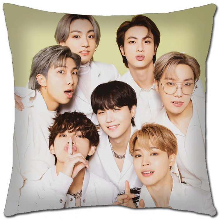 BTS Star movie square full-color pillow cushion 45X45CM NO FILLING  BS-1345