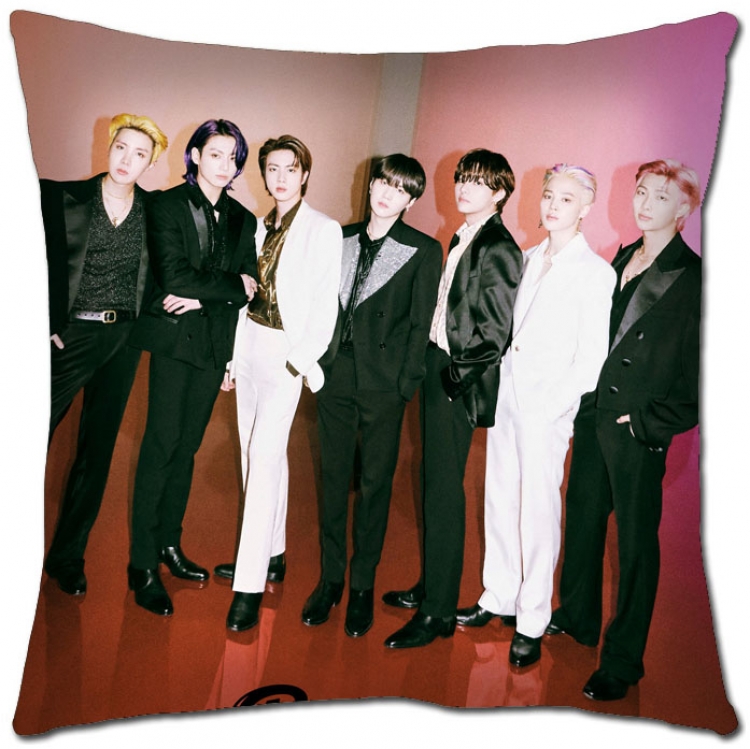 BTS Star movie square full-color pillow cushion 45X45CM NO FILLING  BS-1370