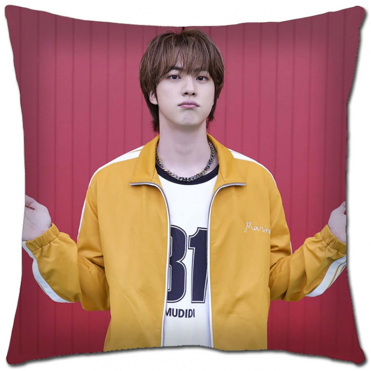 BTS Star movie square full-color pillow cushion 45X45CM NO FILLING  BS-1366