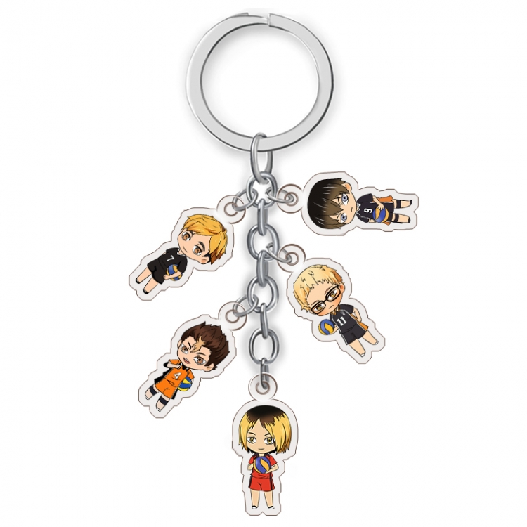 Haikyuu!!  Anime acrylic Key Chain Ornaments price for 5 pcs A260