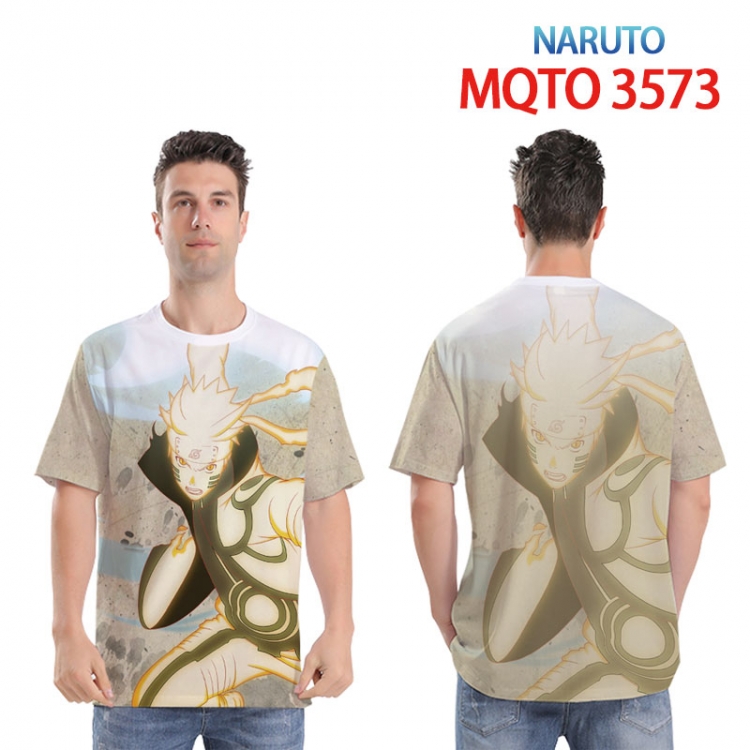 Naruto Full color printed short sleeve T-shirt 2XS-4XL 9 sizes   MQTO3573