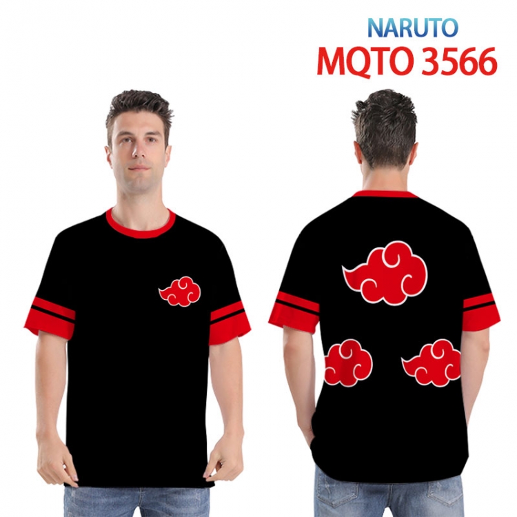 Naruto Full color printed short sleeve T-shirt 2XS-4XL 9 sizes   MQTO3566