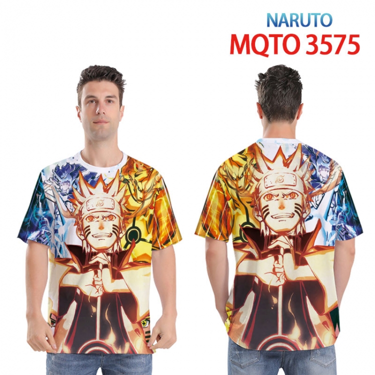 Naruto Full color printed short sleeve T-shirt 2XS-4XL 9 sizes   MQTO3575