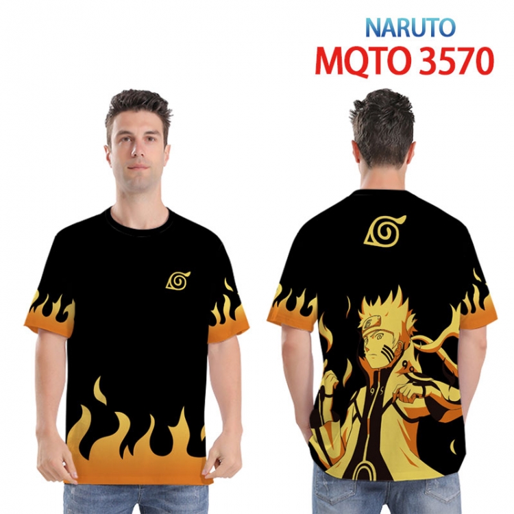 Naruto Full color printed short sleeve T-shirt 2XS-4XL 9 sizes   MQTO3570