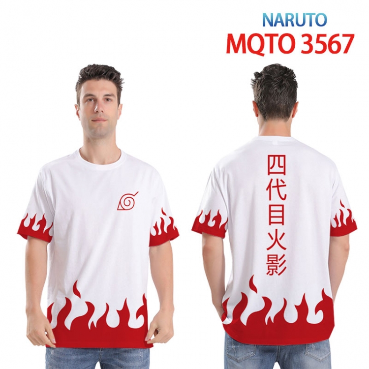 Naruto Full color printed short sleeve T-shirt 2XS-4XL 9 sizes   MQTO3567