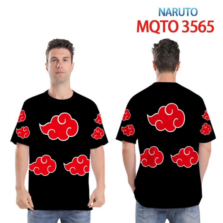 Naruto Full color printed short sleeve T-shirt 2XS-4XL 9 sizes   MQTO3565